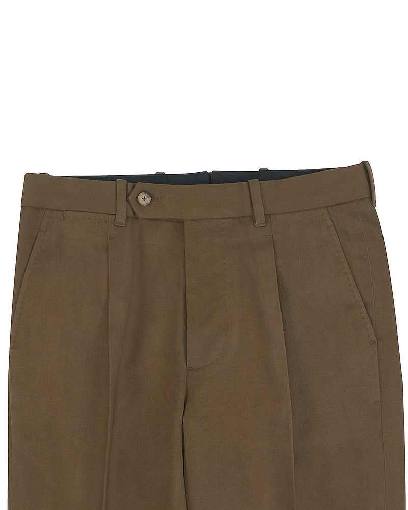 Dacota Soft dunkelbraune Stretch-Twill-Hose