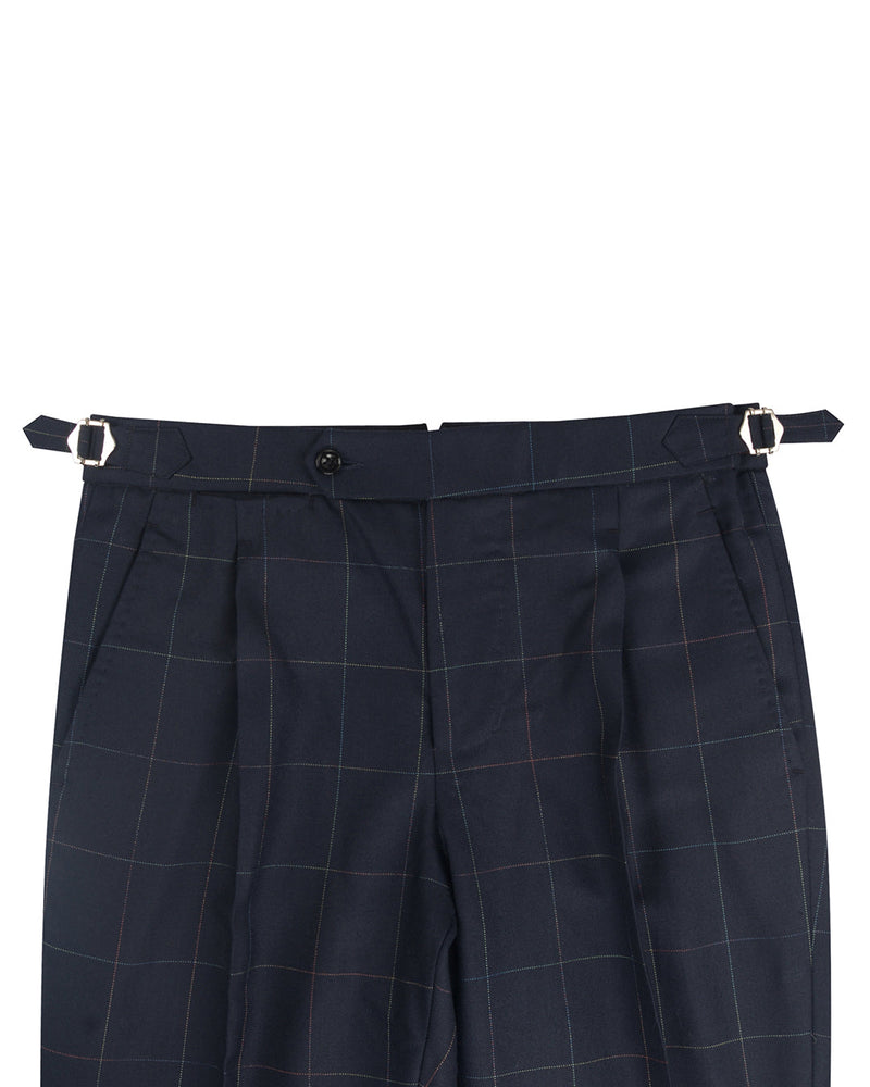 Dugdale Marineblaue Twill-Hose mit Fensterscheibe