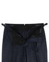 Dugdale Marineblaue Twill-Hose mit Fensterscheibe