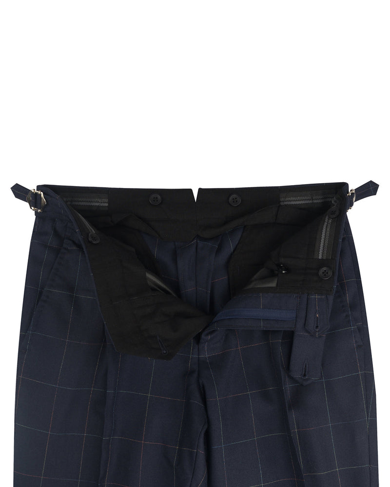 Dugdale Marineblaue Twill-Hose mit Fensterscheibe