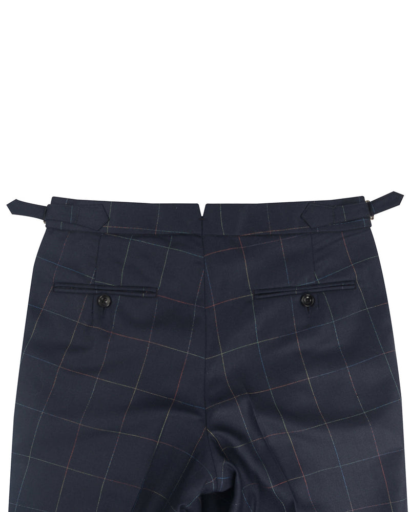 Dugdale Marineblaue Twill-Hose mit Fensterscheibe