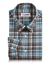 Choco Brown Aqua Check-Hemd