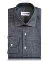 Baumwollleinen: Graublaues Chambray-Hemd