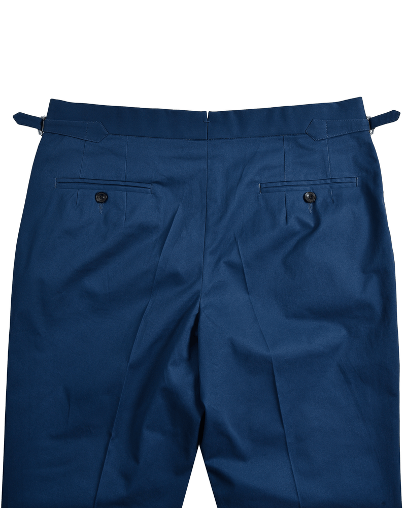 Weiche blaue Stretch-Twill-Hose