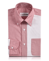 Rot-weißes Fun-Shirt aus Baumwolle