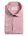 Chemise du vendredi : carreaux graphiques rouges