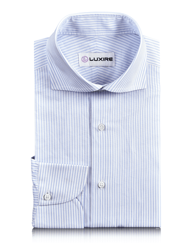 Pale Blue Dress Stripes Shirt