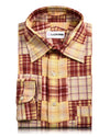 Été doux et lumineux : Écusson Madras rouge et jaune