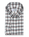 Chemise à carreaux Tattersall rouge marine