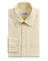 Leinen Baumwolle: Pastellgelber Chambray