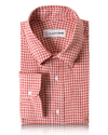 Leinen: Rot-weiße Gingham-Karos