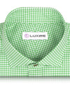 Lincon Green Gingham auf Weiß