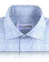 Light Blue and White Tattersall Checks