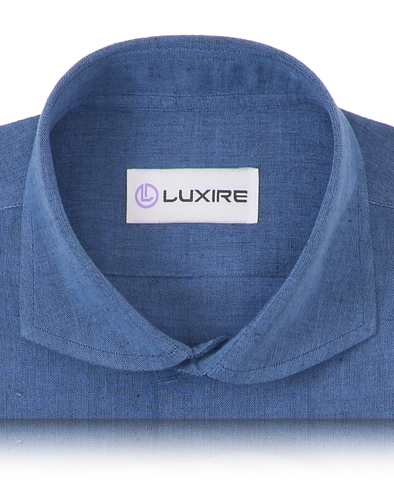 Coton et lin : Chambray bleu foncé uni