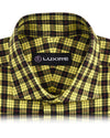 Yellow Black Tattersall Flannel
