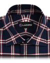 Red Navy Big  Tattersall Casual Shirt