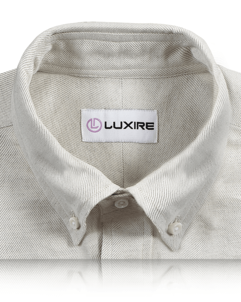 Leinen Baumwolle: Cremefarbener Twill