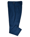 Weiche blaue Stretch-Twill-Hose