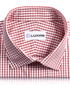 Chemise du vendredi : carreaux graphiques rouges