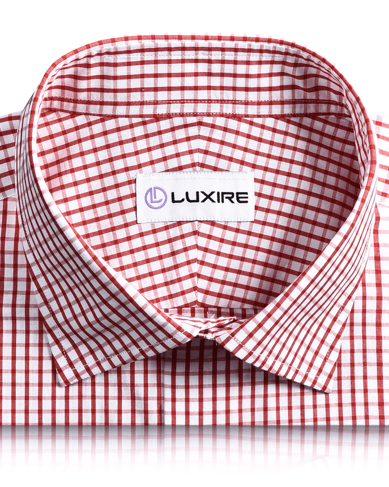 Chemise du vendredi : carreaux graphiques rouges