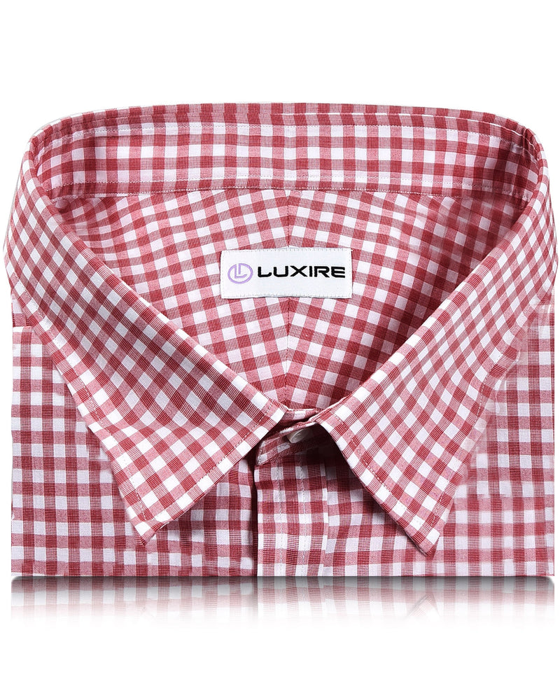 Rote End-on-End-Gingham-Karos