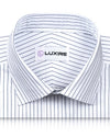 Luxire Presto: Monti Blue Pin Stripes Twill Shirt