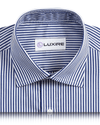Chemise à rayures bleu foncé