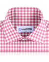 Bright Pink Bold Gingham on White