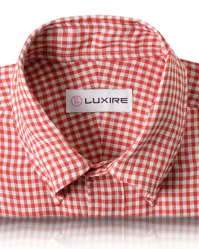 Leinen: Rot-weiße Gingham-Karos