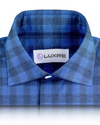 Linen: Shark Blue Casual Gingham