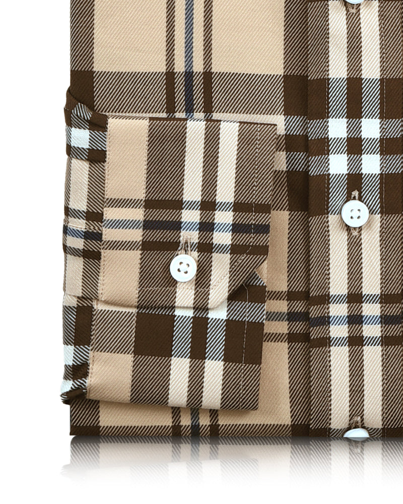 Ikonischer britischer Karo-Twill in Hellbraun