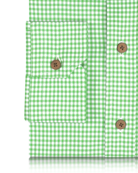 Lincon Green Gingham auf Weiß