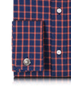 Kontrollen: Orange Tattersall auf Blau