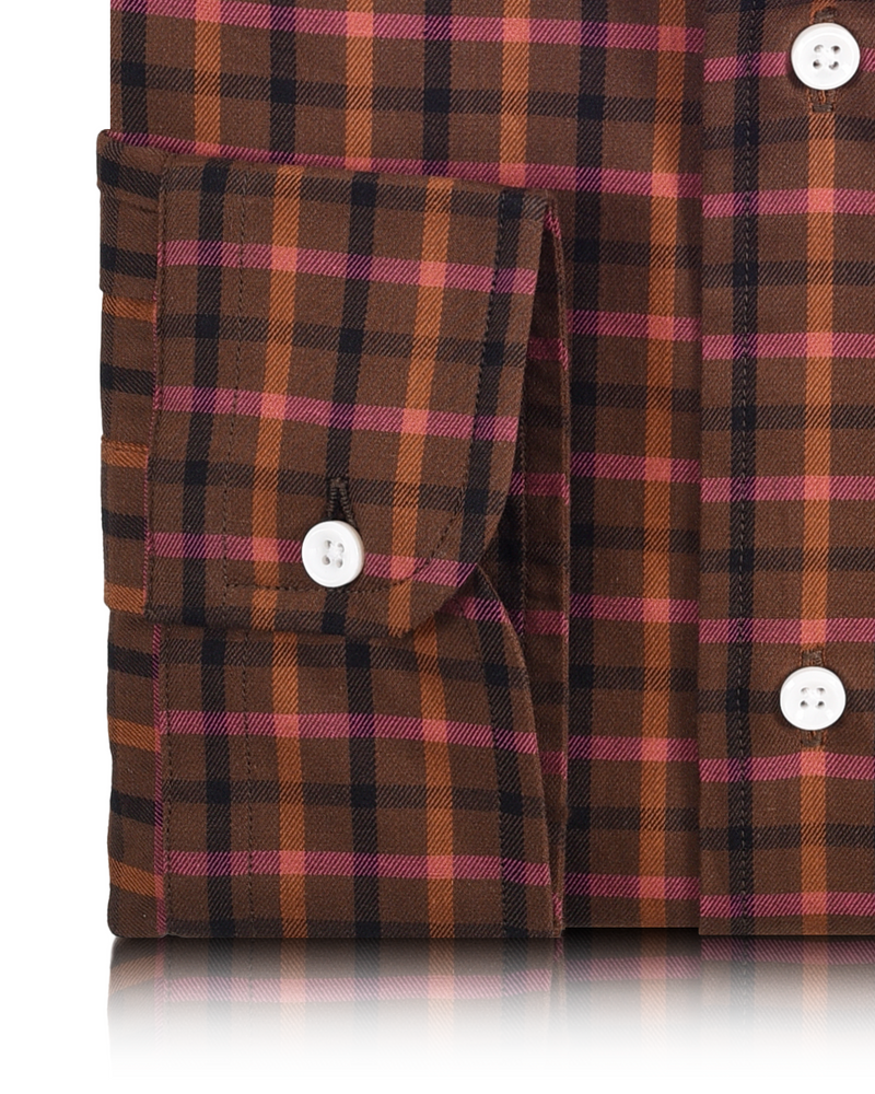 Karos: Pink Tan Black Tattersall