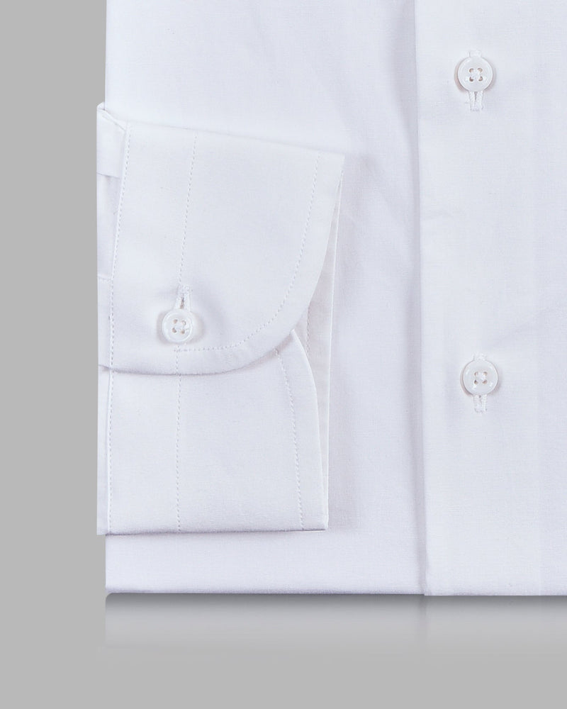 White Casual Chambray