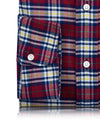 Majenta Blue Tartan Flanell