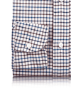 Braun-blaues Tattersall-Karo-Twill-Flanell-Arbeitshemd