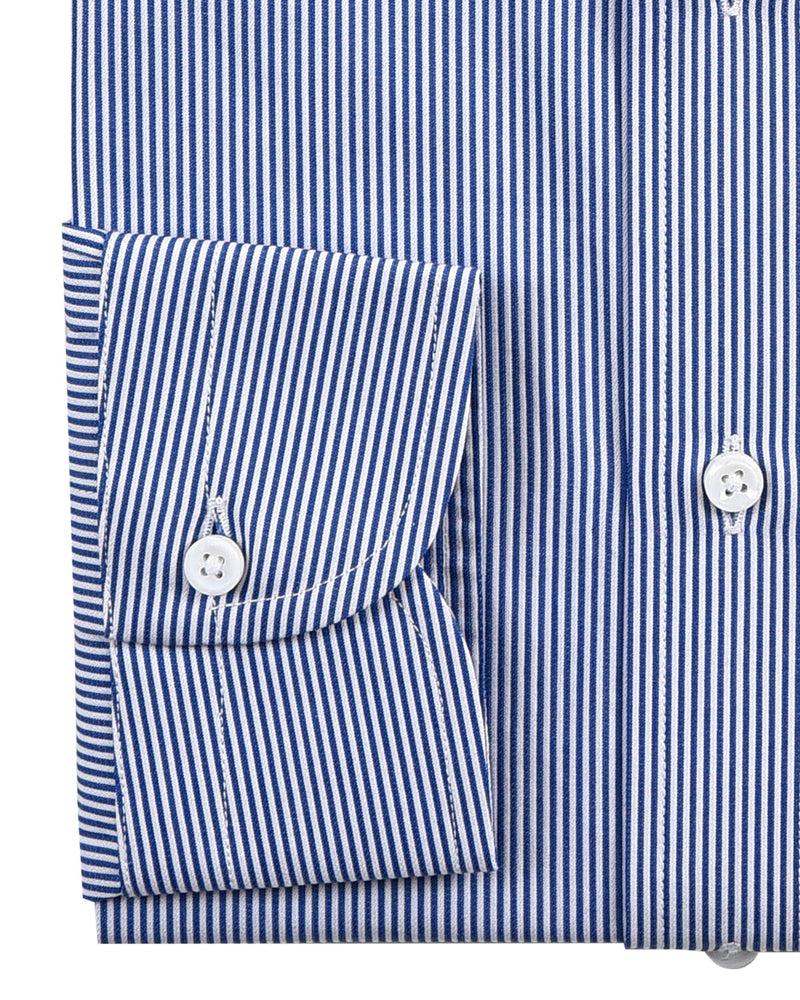 Monti Mittelblaues Kleid Streifen