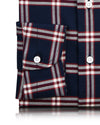 Red Navy Big  Tattersall Casual Shirt