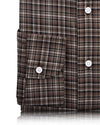 Twill-Karos in Brauntönen