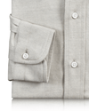 Leinen Baumwolle: Cremefarbener Twill