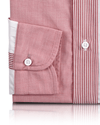 Rot-weißes Fun-Shirt aus Baumwolle