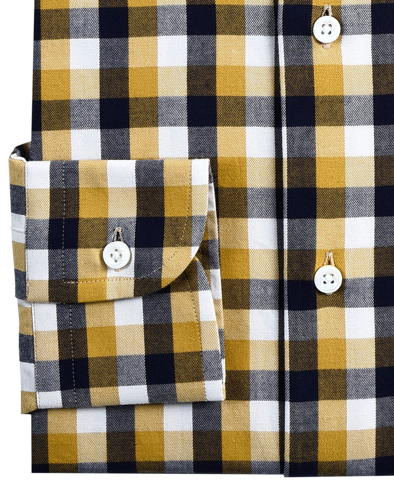 Herbstkaros: Helles senfviolettes Gingham