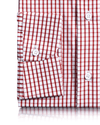 Chemise du vendredi : carreaux graphiques rouges