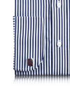 Marineblaues Hemd mit Streifen