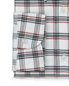 Chemise à carreaux Tattersall rouge marine