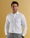 Brembana 2-Ply Giza White Hampton Twill Shirt