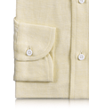 Leinen Baumwolle: Pastellgelber Chambray
