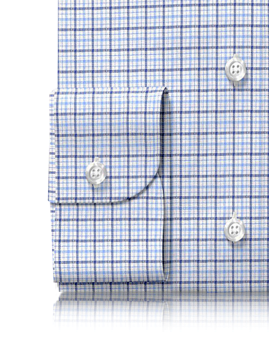 Lin : Rayures bleues Tattersall