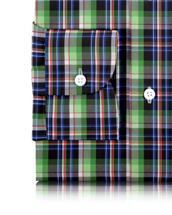 Grün Schwarz Blau Madras-Karos